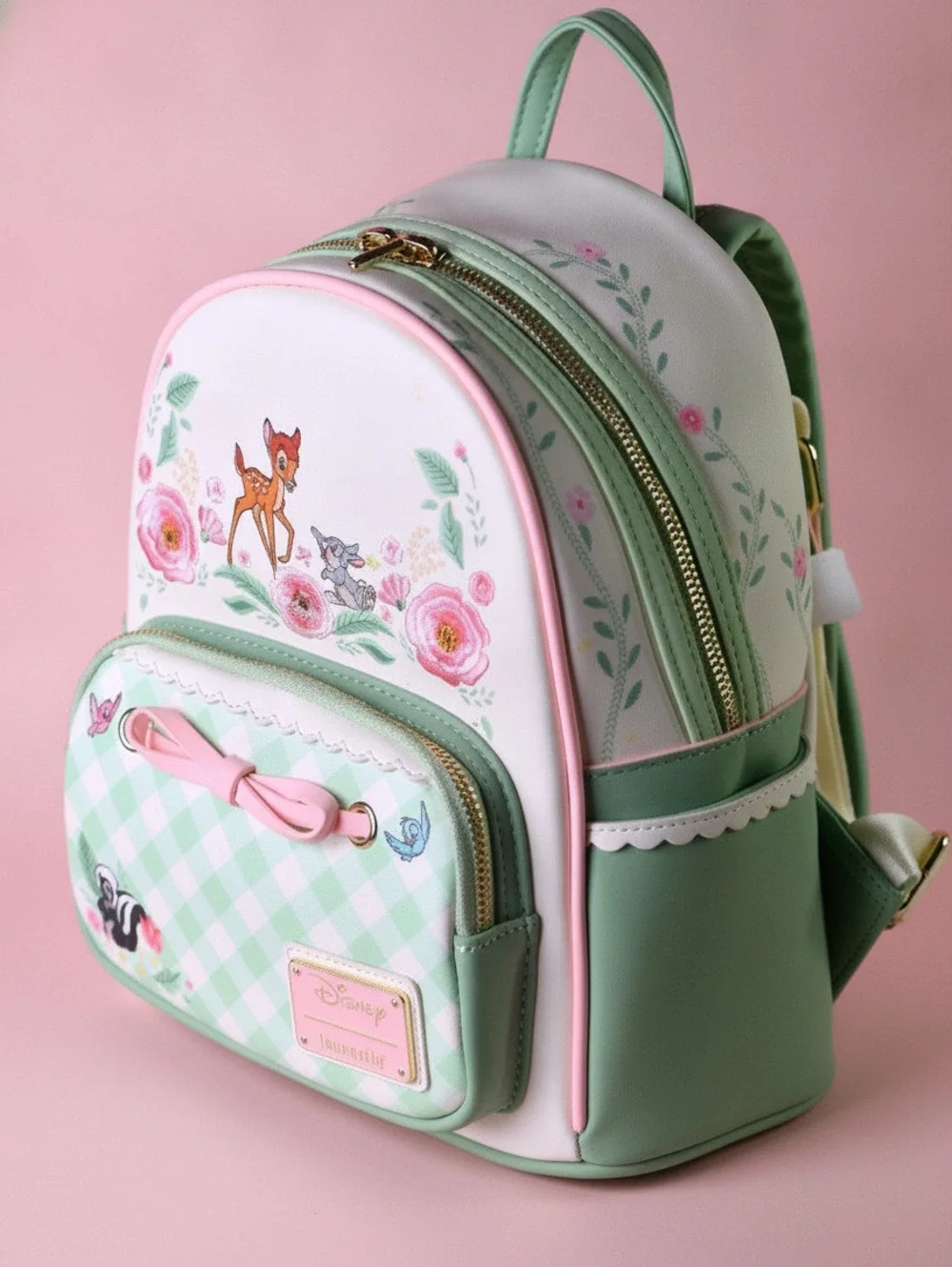 Loungefly Disney Bambi Spring Time Gingham Mini Backpack
